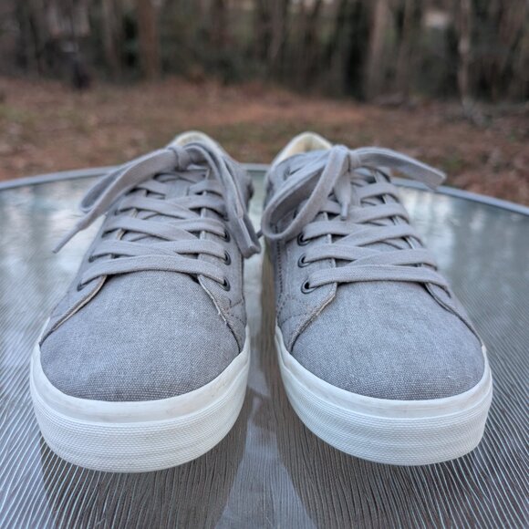 Women's TAOS Plim Soul Gray Canvas Sneaker Shoes Size 8.5 - Picture 6 of 11